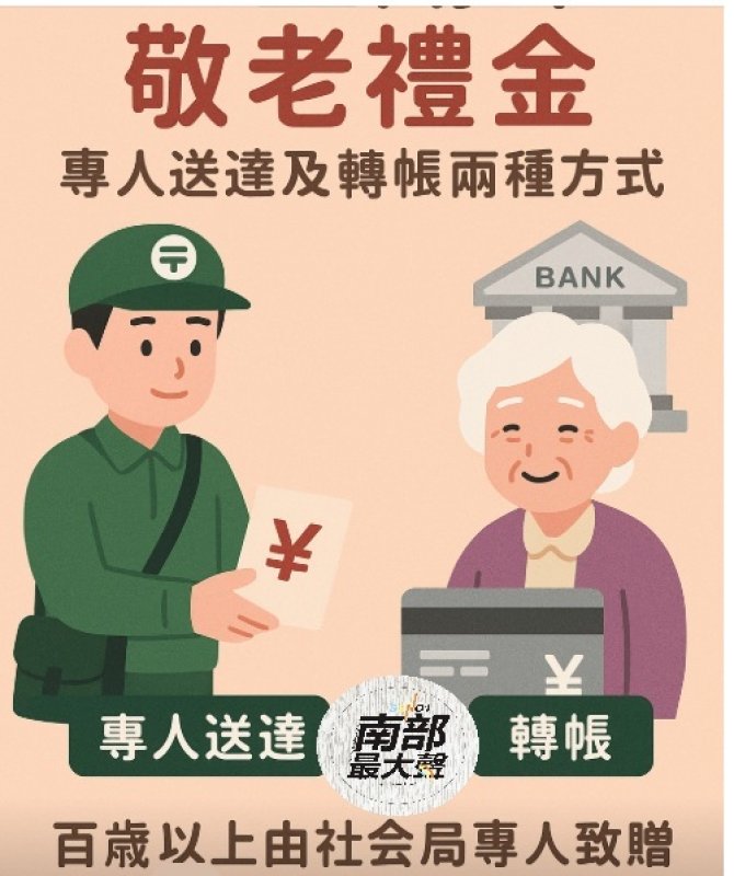 高雄市敬老年金發放方式