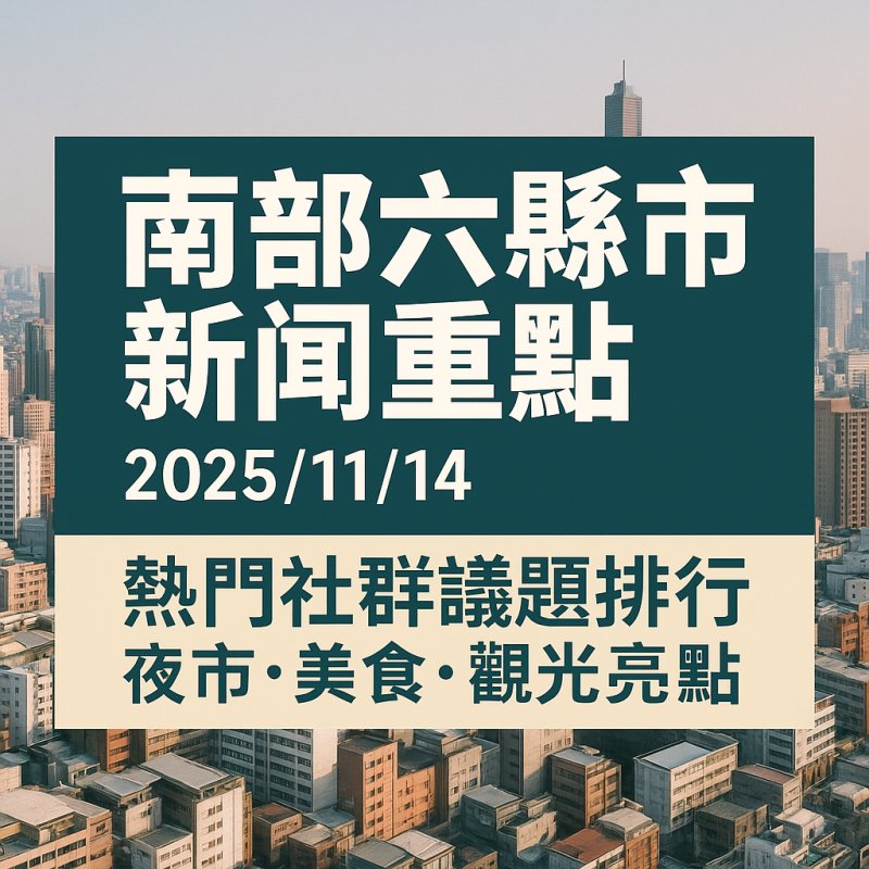 南部六縣市新聞重點（2025/11/14）
