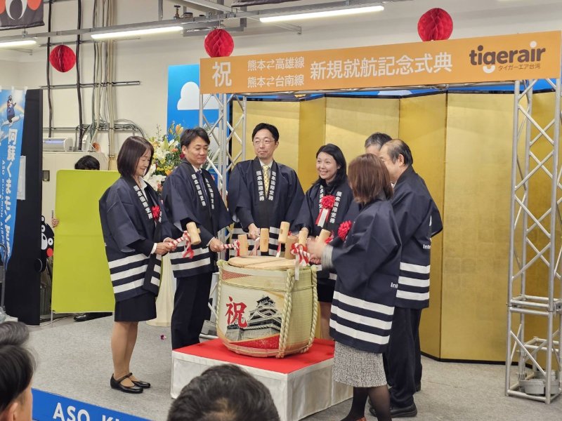  雙航線齊發！台灣虎航今開航高雄-熊本、台南-熊本航線 