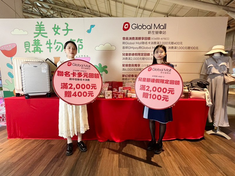 Global Mall新左營車站《美好購物節》3/26登場 祭最高20%回饋