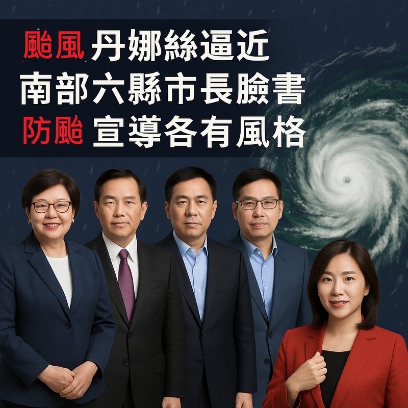 颱風丹娜絲逼近　南部六縣市長臉書齊發聲　防颱宣導各有風格