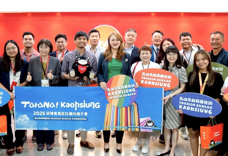 超萌高雄熊現身馬尼拉市中心櫥窗 續訪重量級單位 強化「Tara Na! Kaohsiung」高雄觀光品牌